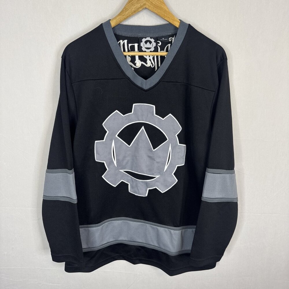 Crown The Empire Hockey Jersey #15 Black Gray Men’s Medium Band Tee